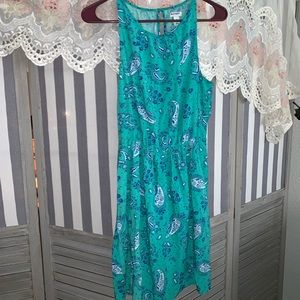 🛑SOLD🛑.    Green and blue paisley dress
